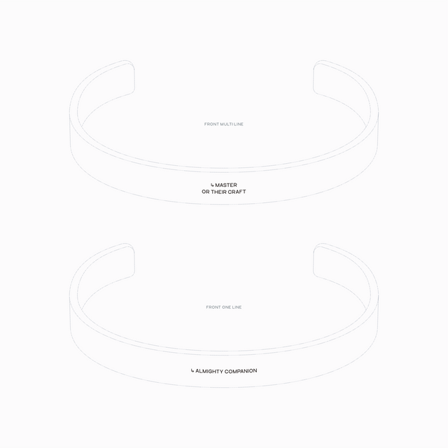 Memory bracelet with own engraving